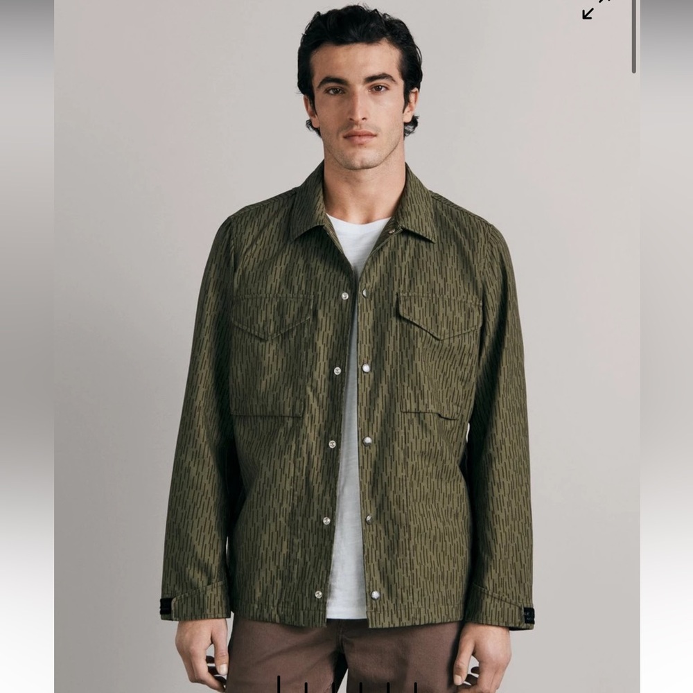Brand new Rag & Bone Flight Printed Cotton Coaches Jacket